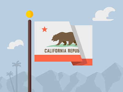 California bear flag ca california flag state flag west coast