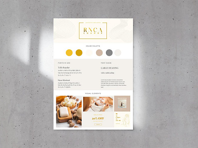 RNCA Brand Board branding graphic design
