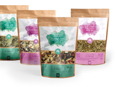 Alacati - Package Design for Herbal Teas branding design graphic design illustration package package design