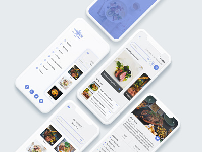 Chef Recipe app application chef food app interaction design minimalist modern recipe app sketchapp steaks trending design ui ux