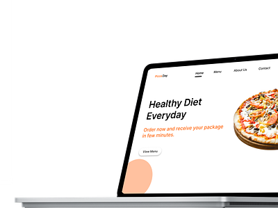 pizza web design UI design figma pizza ui webdesign