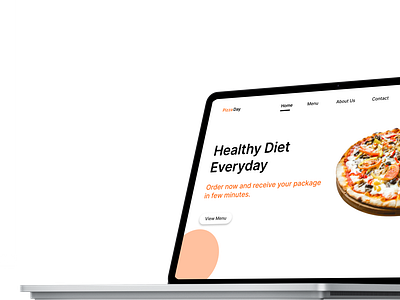 pizza web design UI
