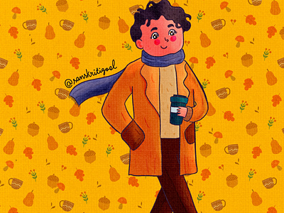 Autumn Man Illustration series