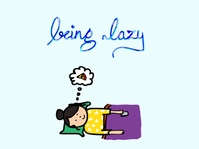 Being Lazy adobe doodle doodling illustration illustrator vector