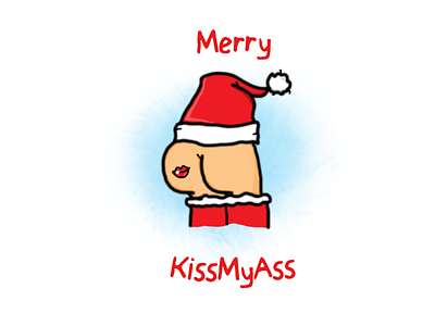 Merry Kissmyass christmas comic cute doodle funny happy illustration illustrator
