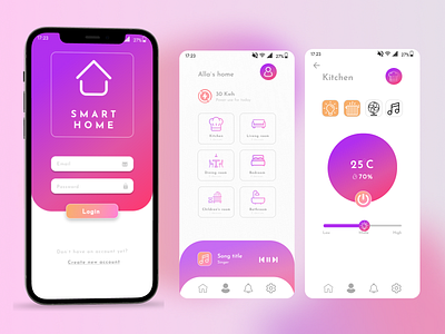 Smart Home App design ui ux