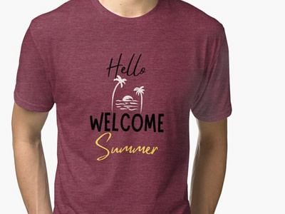 Summer t-shirt de hello beach hello sea hello summer hello sun logo sea summer summer t shirt sun t shirt