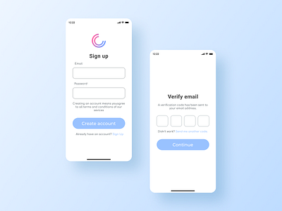 Sign Up / Verify Email UI 2d app application design e commerce graphic design sign up form ui ux