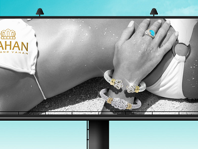 Vahan Jewelry Billboard billboard fashion graphic design jewelry outdoor photoshop