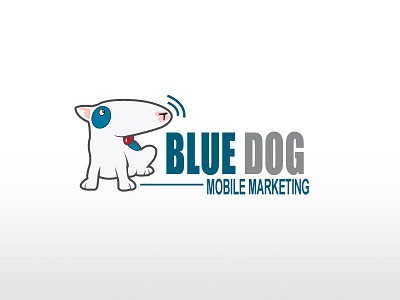 Blue Dog Logo brand branding graphic design illustrator logo logo design