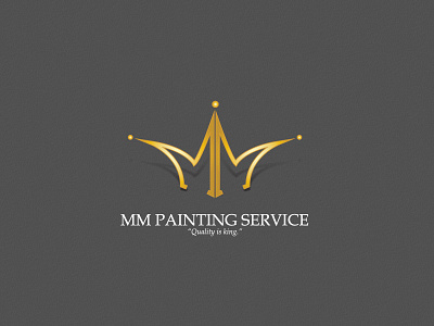 MM Painting Logo brand branding graphic design illustrator logo logo design