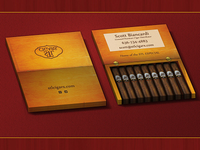 Cigar Co Business Card branding business cards graphic design
