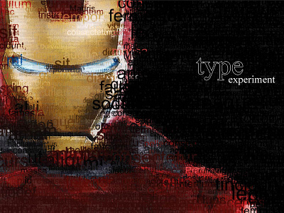 Type Experiment font image photoshop test text type typography