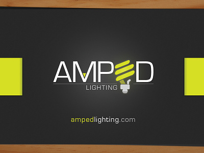 Amped Business Cards brand business cards graphic design illustraitor logo logo design