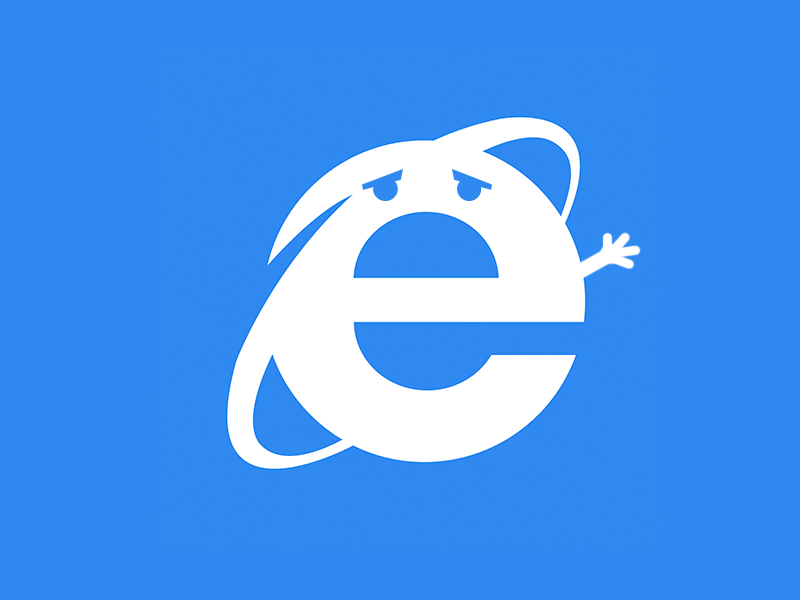 Bye Internet Explorer creative fonts fun graphic design ie