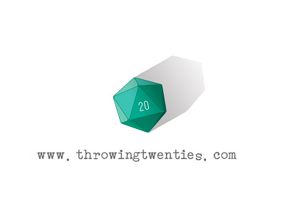 Throwing Twenties logo | My Nerdy Blog dd dnd dungeons dragons gaming graphic design logo design web design
