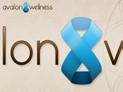 Avalon 8 logo massage ribbon effect spa