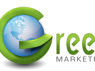 Greener Logo brand design graphic design green logo