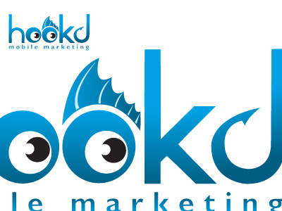 Hookd blue graphic design illustrator logo logo design photoshop