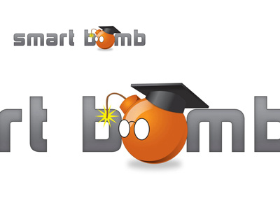 Smartbomb graphic design illustration logo mascot