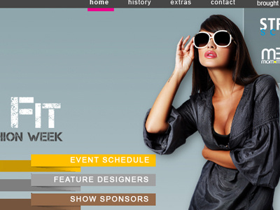 Fashion brand graphic design layout ux web design