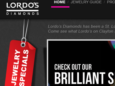Jeweler Site web design layout ux interface graphic design