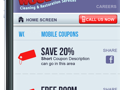 Wood Mobile Ui Coupon Page coupon mobile website design ui ux