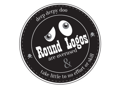 Round Badge Style Logos 5 minute logo just saying