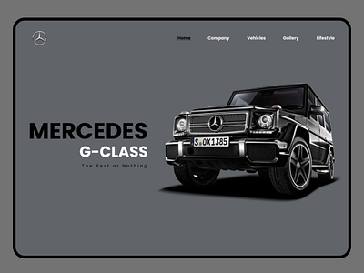 Mercedes-Benz G-Class 3d adobexd animation figma frontenddesign graphic design landingpages logo motion graphics ui uidaily uidesign uiux uiuxdesign webdesign