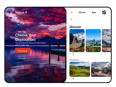 Nature X adobexd design figma figmadesign frontenddesign graphic design landingpage ui uidesign uidesigners uiux uiuxdesign webdesign website design website ui design websitelandingpage