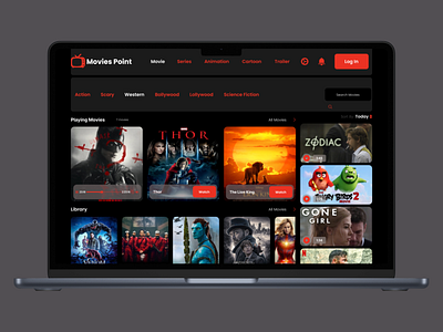 Movies Point  -Website Landing Page