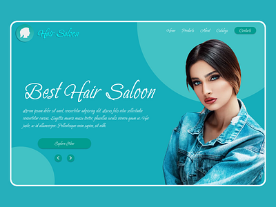 Hair Saloon  - Website Landing Page