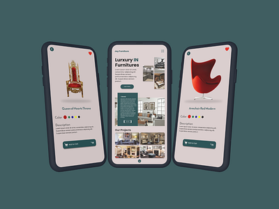Jay Furniture -Mobile app adobexd apps design figma frontenddesign furnitureapp illustration logo mobile app ui uidesign uiux webdesign