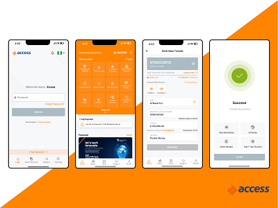 Access Bank Mobile App app branding design graphic design illustration logo typography ui ux vector