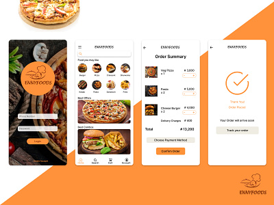 Food Delivery App app branding design graphic design illustration logo typography ui ux vector