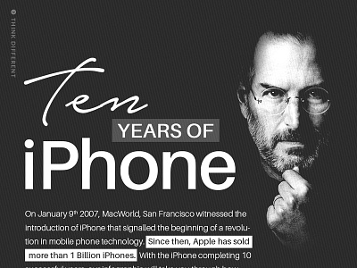 10 years of iphone infographics iphone steve stevejobs