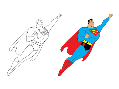 First Illustration - SuperMan art illustration superman