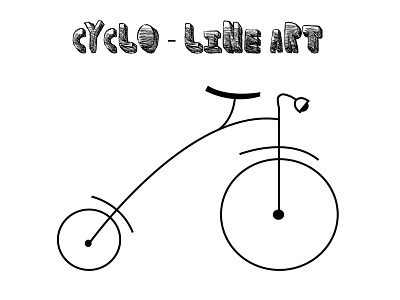 Cyclo -Line Art art cycle drawing