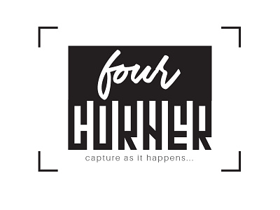 Four Corner Logo branding design logo photography wedding