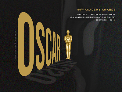 Oscar 2018 90 90academyaward oscar oscar2018 poster