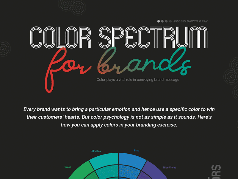 Color spectrum for brands colors creative design posters web design