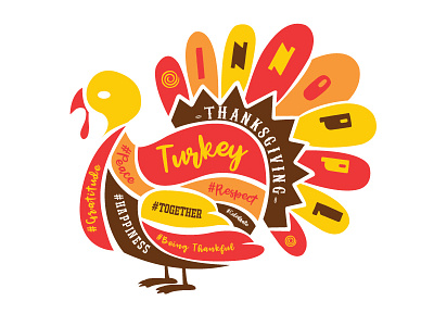 Thanks Giving branding design logo thank you thanksgiving thanksgivingday typography vector