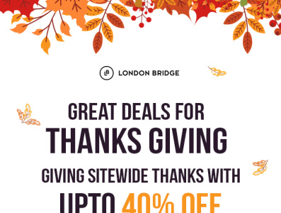 Thanks Giving Email template 2 - Free download