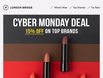 cyber monday email template 3