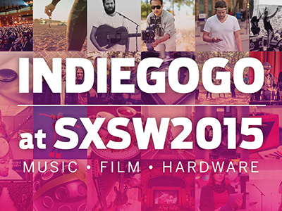 Indiegogo at SXSW 2015 Lockup branding graphic design indiegogo lockup sxsw