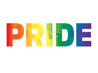 PRIDE Sticker gay pride graphic design lgbt lgbtq pride sticker typography