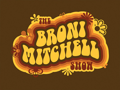 The Broni Mitchell Show Logo (Jan 2017) branding logo logo design retro