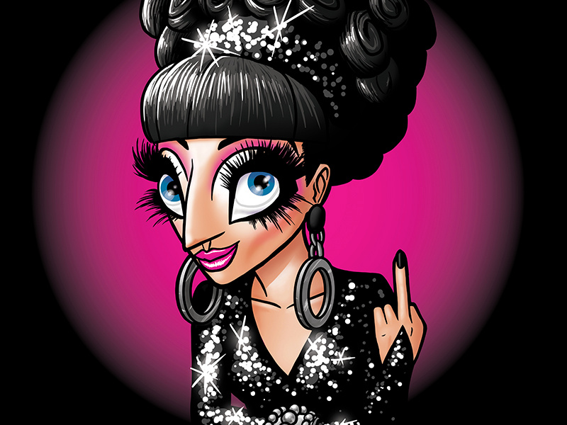 Blame It On Bianca Del Rio T Shirt Illustration Jan 18 By Brandon Redenius On Dribbble