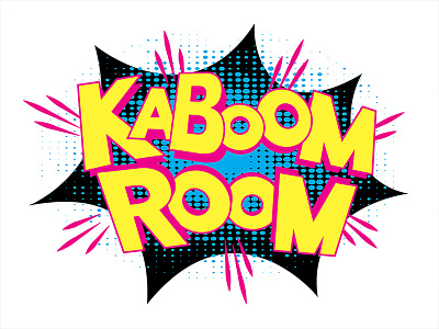 Kaboom Room Logo (March 2018) branding comic book logo logo design