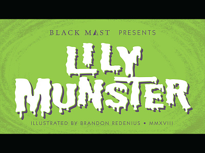 Lily Munster Title Card branding design fan art graphic design lettering lily munster retro the munsters typography